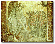 Moses at the burning bush