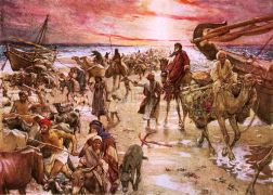 Crossing the Red Sea, by William Hole