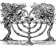 Artist's sketch of Zechariah's vision