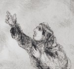 Channah praying from etching by Marc Chagall