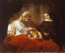 Jacob Blessing the Sons of Joseph, by Rembrandt