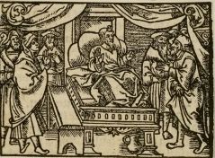 Jacob on his Deathbed, 1539 woodcut